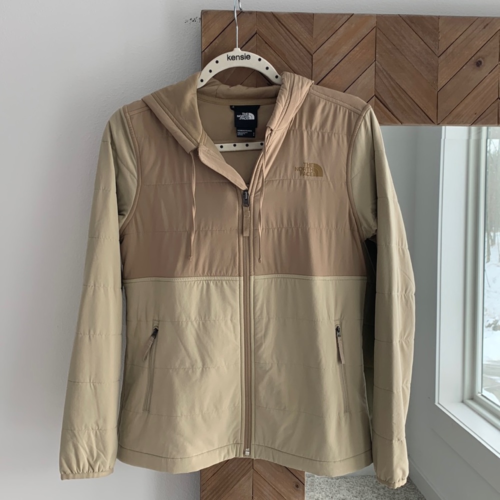 The North Face Khaki Women’s zip up jacket size Small